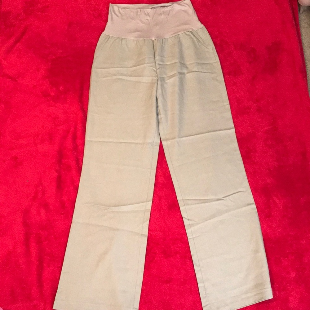 Khaki Linen Pants